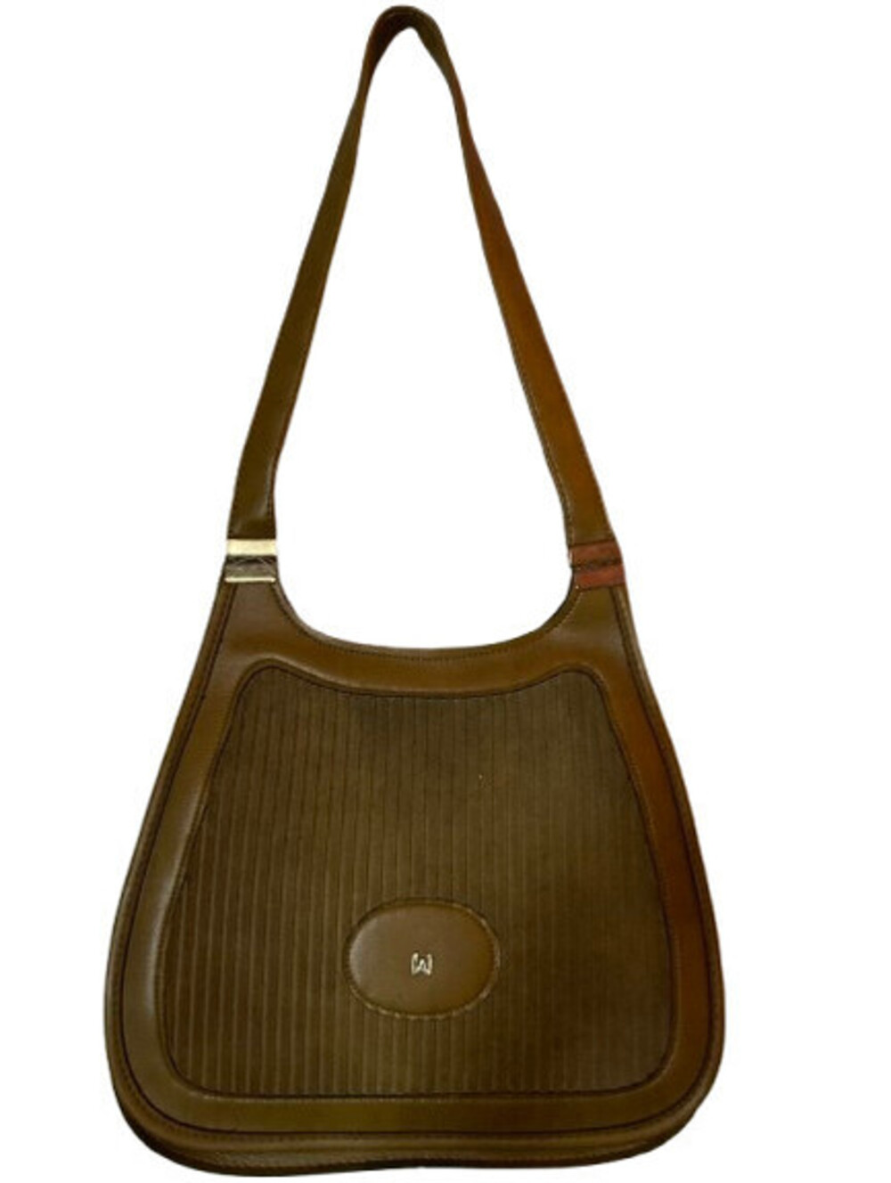 RARE VINTAGE Designer Ivy Leather Suede Tote Shoulder Bag